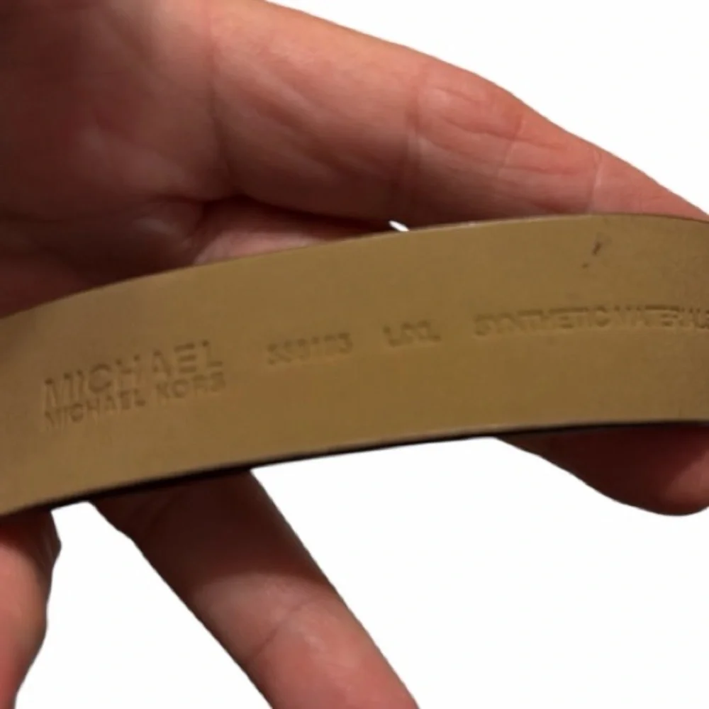 Michael Kors Silver Signature Logo Belt Bag Fanny Pack